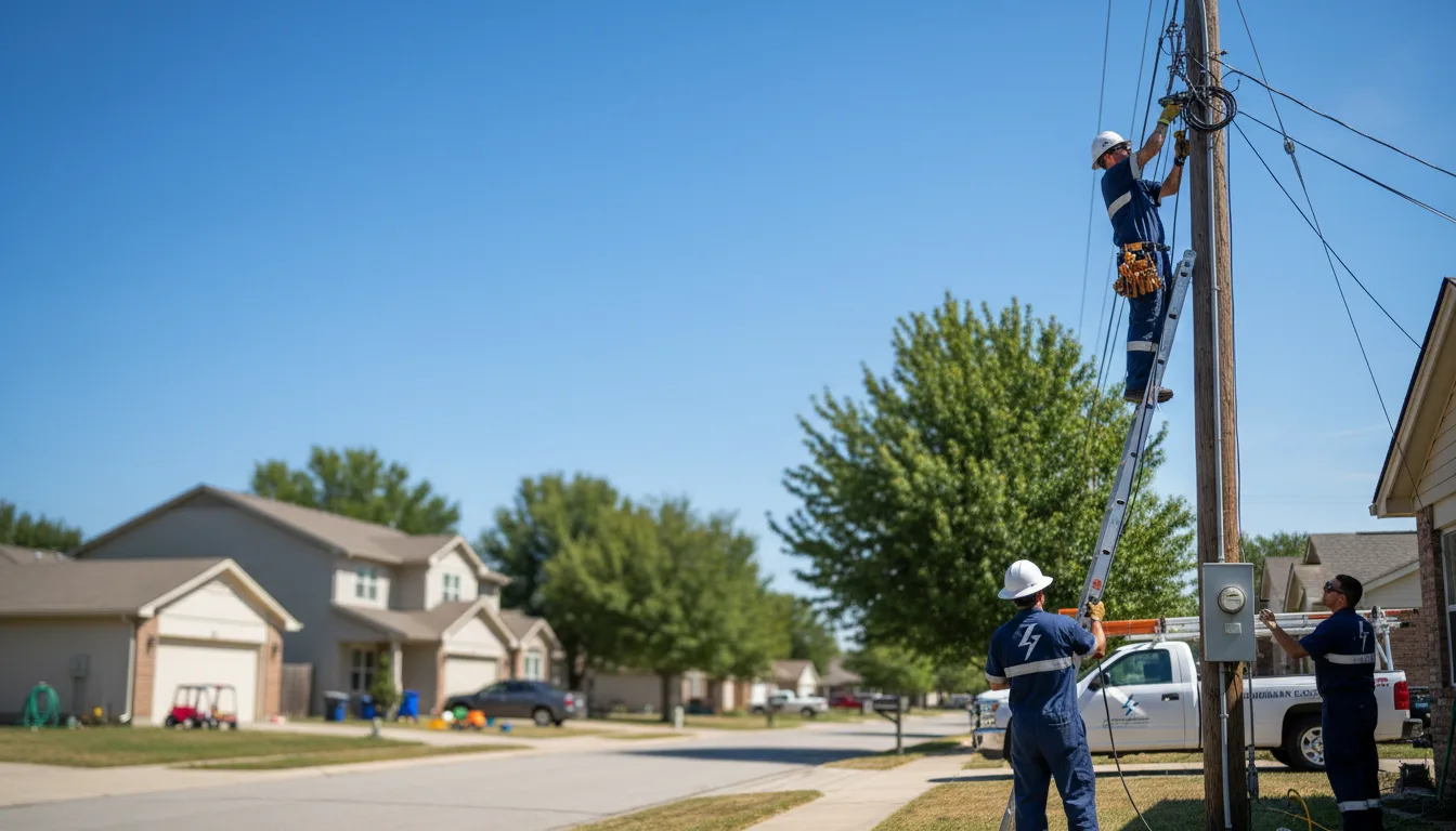 Residential electrician providing installation services in Maben, WV
